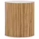 Outdoor Complements White and Brown Round Coralia Accent Table