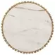 Outdoor Complements White and Brown Round Coralia Accent Table