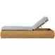 Outdoor Complements Brown Wade Poolside 37" Reclining Chaise