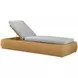Outdoor Complements Brown Wade Poolside 37" Reclining Chaise