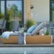 Outdoor Complements Brown Wade Poolside 37" Reclining Chaise