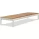 Outdoor Complements White and Brown Ronan Poolside 25" Reclining Chaise
