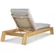 Outdoor Complements Brown Solera Poolside 35" Reclining Chaise
