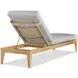 Outdoor Complements Brown Veluna Poolside 25" Reclining Chaise