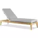 Outdoor Complements Brown Veluna Poolside 25" Reclining Chaise