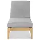 Outdoor Complements Brown Veluna Poolside 25" Reclining Chaise