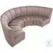 Garbi Beige Velvet 4 Piece Modular Sectional