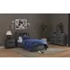Darby Midnight Blue 2 Drawer Nightstand with USB Charging