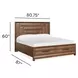 Callisto Bourbon Brown King Storage Panel Bed