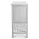 Geneva Distressed White Extendable Round Drop Leaf Dining Room Set