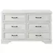 Foundry White Dove 6 Drawer Dresser
