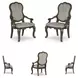 Maylee Gray Arm Chair Set Of 2