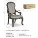 Maylee Gray Arm Chair Set Of 2
