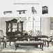 Maylee Dark Brown Buffet with Hutch