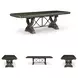 Maylee Dark Brown Extendable Dining Table
