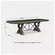 Maylee Dark Brown Extendable Dining Table