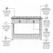 Garden Gate Distressed Grey Rectangular Console Table