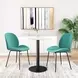 Alto White And Black Bistro Table