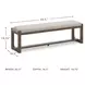 Cabalynn Oatmeal 63" Dining Bench