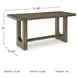 Cabalynn Light Brown Rectangular Counter Height Dining Table