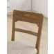 Cabalynn Oatmeal Upholstered Ladder Back Bar Stool Set of 2