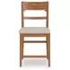 Cabalynn Oatmeal Upholstered Ladder Back Bar Stool Set of 2