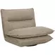Cassiel Torched Meringue Upholstered Swivel Armless Chair