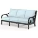 Monterey Canvas Skyline 81" Outdoor Sofa with Self Welt
