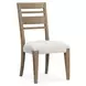 Plum Creek Gray Upholstered Ladder Back Side Chair Set of 2