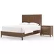 Nordhaven Nordic Walnut Queen Panel Bed
