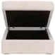 Daley Beige Square Modular Storage Ottoman