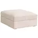 Daley Beige Square Modular Storage Ottoman