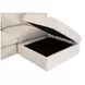 Daley Beige Square Modular Storage Ottoman