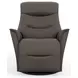 Relax Dallas Stout Leather Small Glider Power Recliner with USB Charging