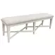 Americana Modern Cotton 58" Upholstered Dining Bench