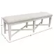 Americana Modern Cotton 58" Upholstered Dining Bench