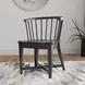 Americana Modern Black Barrel Back Dining Chair Set of 2