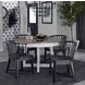 Americana Modern Black Barrel Back Dining Chair Set of 2