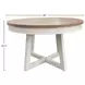 Americana Modern Cotton 48" Round Extendable Dining Table