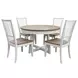 Americana Modern Cotton 48" Round Extendable Dining Table