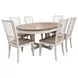 Americana Modern Cotton 48" Round Extendable Dining Table