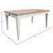 Americana Modern Cotton 60" Rectangular Extendable Dining Table