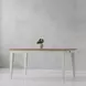Americana Modern Cotton 60" Rectangular Extendable Dining Table