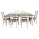 Americana Modern Cotton 60" Rectangular Extendable Dining Table