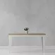 Americana Modern Cotton 60" Rectangular Extendable Dining Table