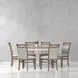 Americana Modern Cotton 60" Rectangular Extendable Dining Table