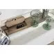 Americana Modern Cotton 66" Quartz Insert Buffet with Open Hutch