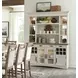 Americana Modern Cotton 69" Quartz Insert Buffet with Display Hutch
