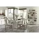 Americana Modern Cotton 69" Quartz Insert Buffet with Display Hutch