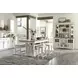 Americana Modern Cotton 69" Quartz Insert Buffet with Display Hutch